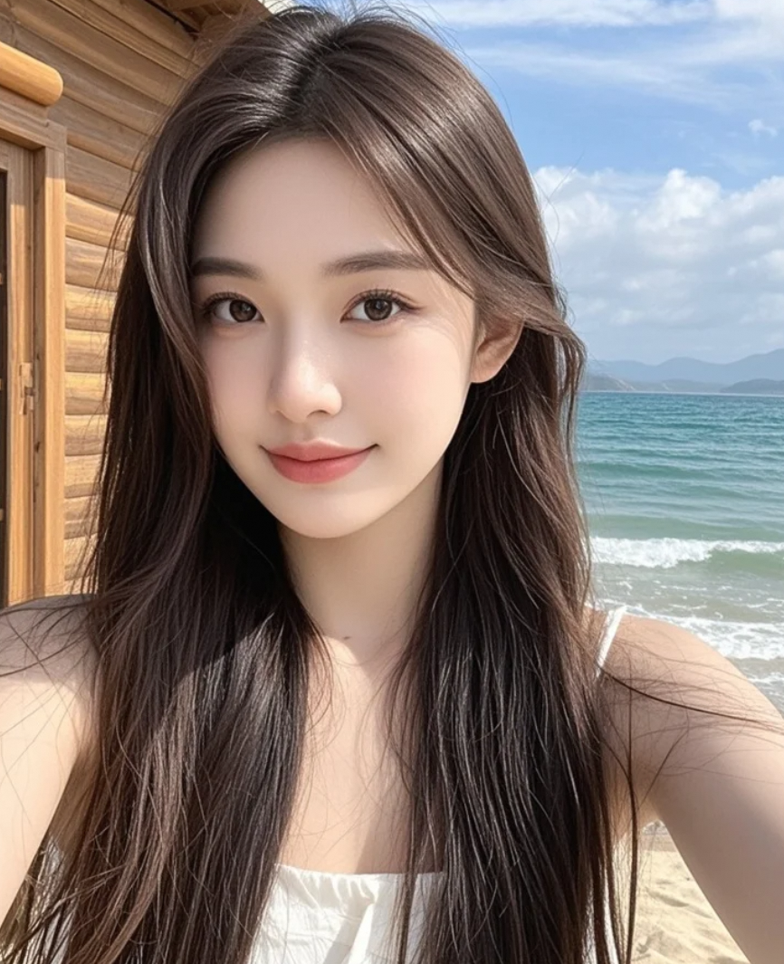 海风撩发，我自拍时你在看吗？