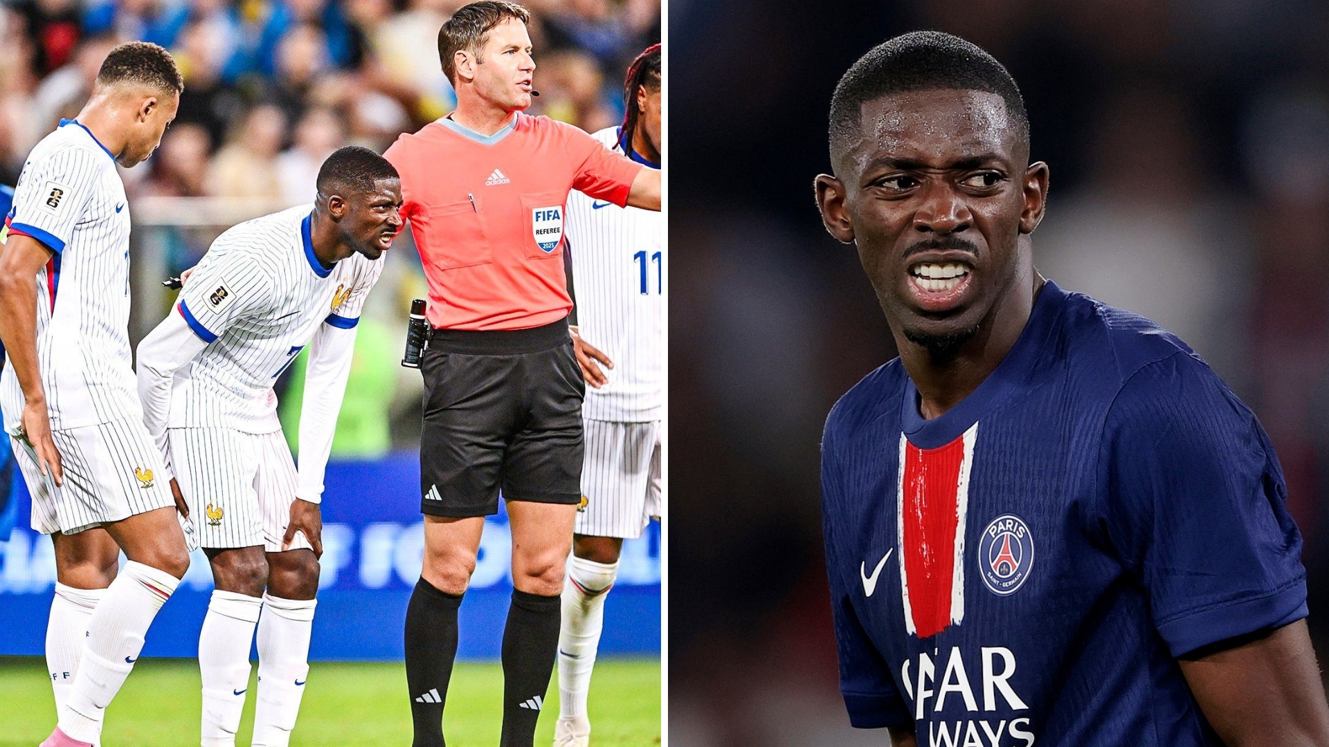 巴黎官方更新球员伤情，在国家队受伤的登贝莱预计将伤缺达6周，杜埃也是4周。
公告