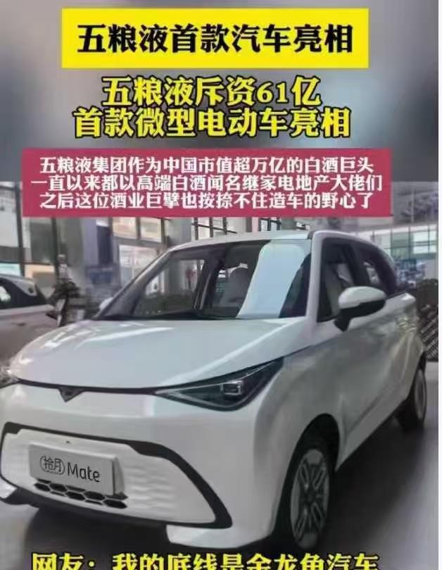 五粮液都造车了
茅台的车还会远吗？
集体造车背后 一是国内产业链崛起 导致造车门