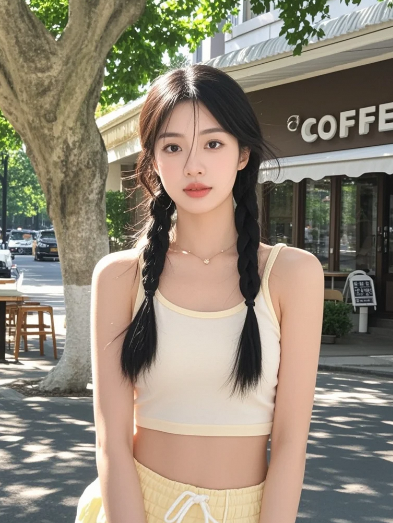 高颜值狙击！美女的存在就是心动信号