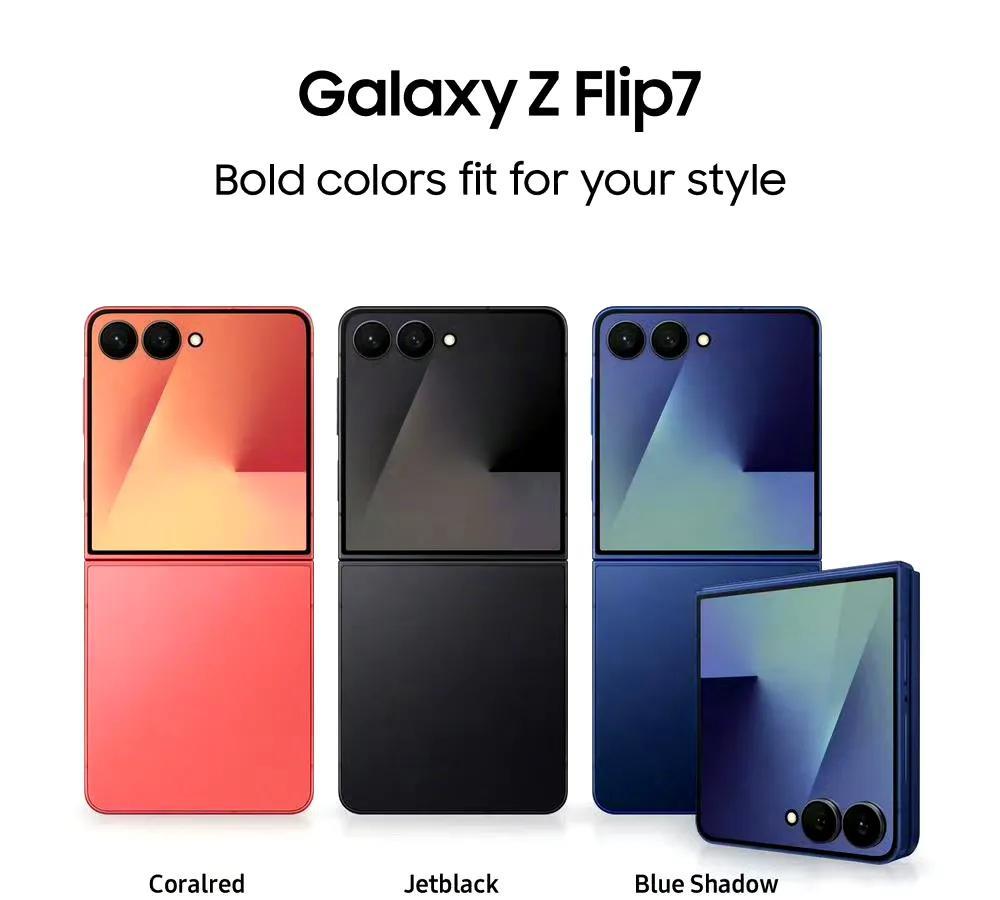 7999元起，三星Galaxy Z Flip7发布
12+256GB：7999元