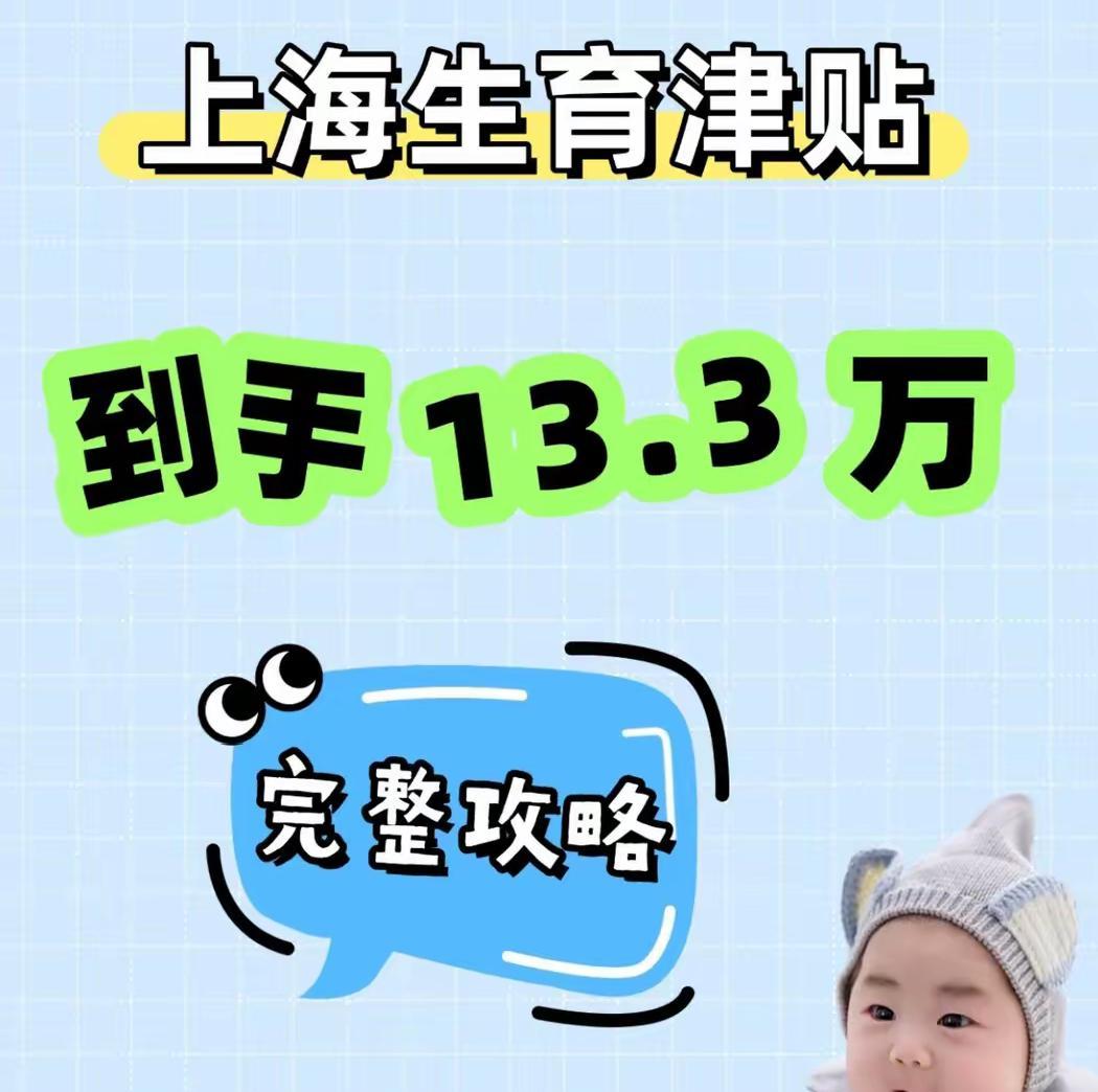 上海宝妈成功体验！13.3万生育津贴快速申领指南
刚在上海成功拿到13.3万生育