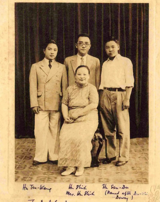 1949年胡适决定离开大陆时劝最小的儿子胡思杜和他一起走，但胡思杜执意留下，父子