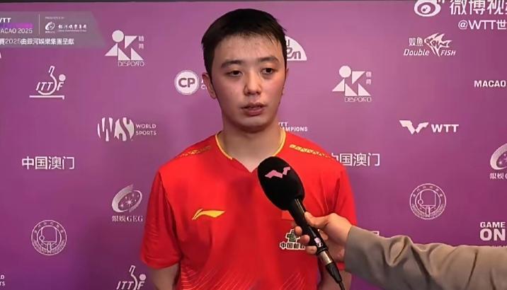 陈垣宇平时沉默寡言，采访时可以侃侃而谈，说自己今天胜在心态好，输球也没有太大起伏