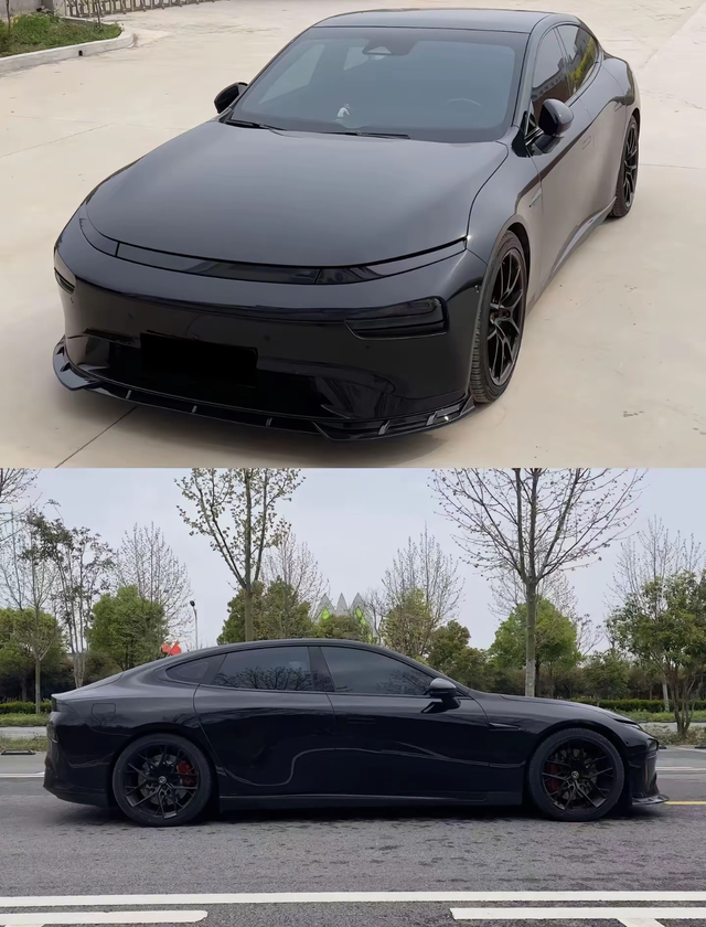 车友这小鹏P7改色太帅了吧
裙里车友发的这黑武士改色，颜色的尽头就是黑武士了吗？