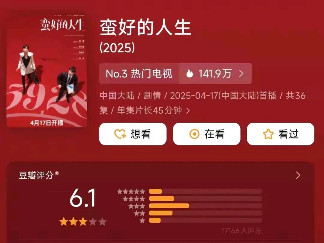这个剧越看越上头，一开始觉得孙俪演的不像上海女人，我还沉迷在马伊琍演的那种又嗲又