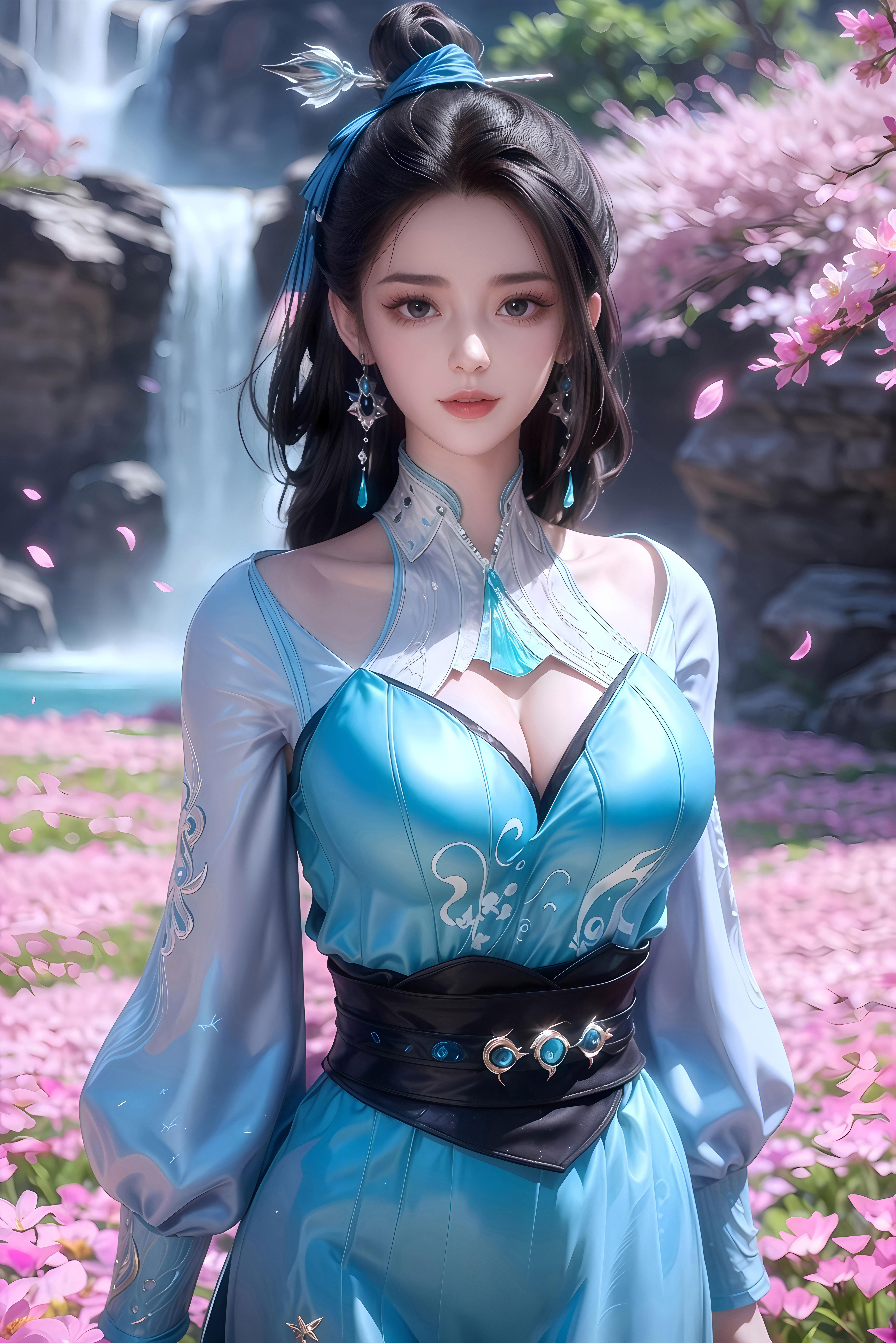 国漫女神蓝灵娥4K壁纸：可爱界的‘萌’主来袭，无关人员通通闪开！