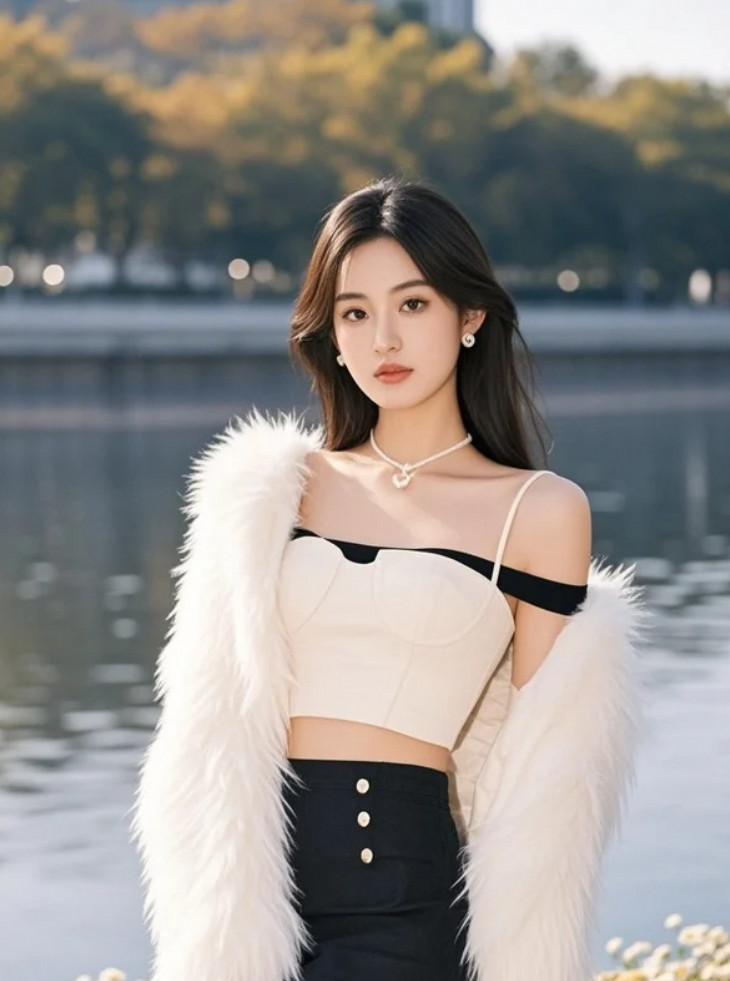 一江流水，一岸花开，她站在时光的渡口