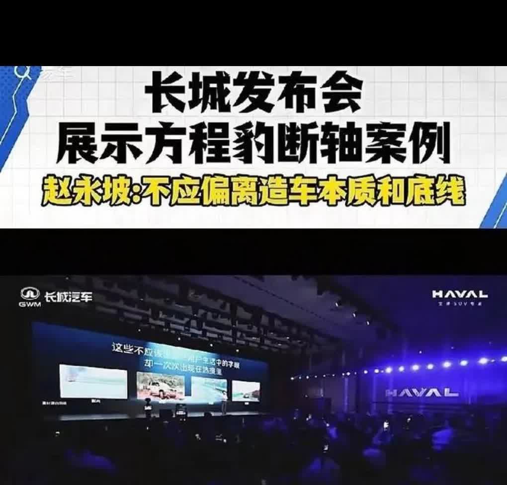 为什么长城汽车不好好造自己的产品，整天想着去审计别的厂家？
        甚
