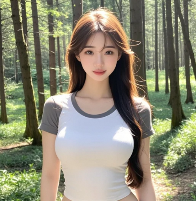徜徉在森林之间，只为捕捉她的侧颜