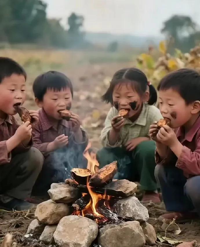 小时候能有个红薯吃饱肚子不知道多高兴，回不去的童年时光，一代人的童年记忆