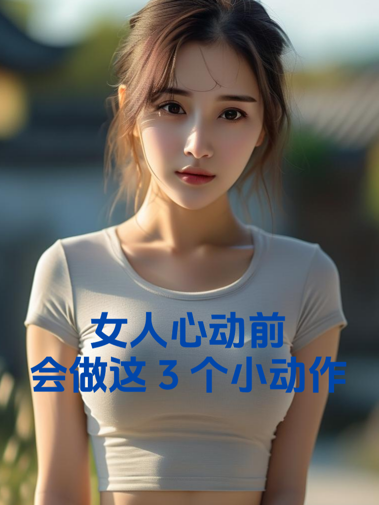 女人心动前，会做这3个小动作