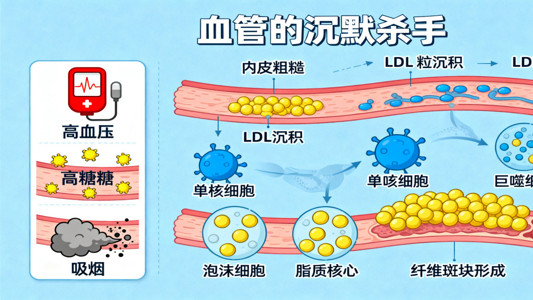 动脉粥样硬化：血管的“慢性锈蚀”与全面防护策略