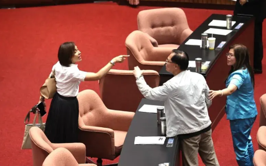 台立法机构表决大戏：张启楷舌战邱议莹，场内场外都“开锅”
20日，台立法机构讨论