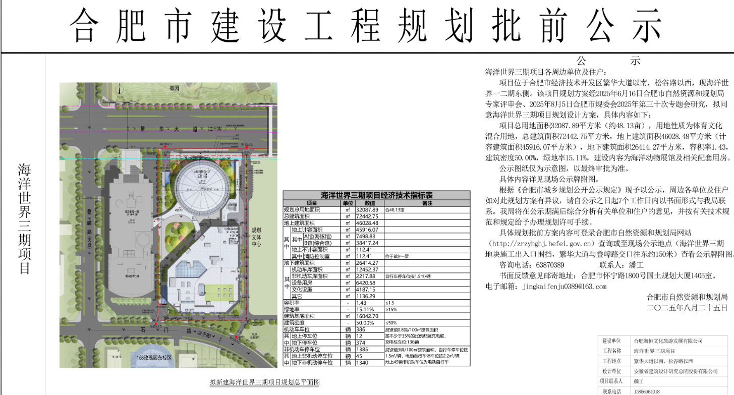 约48.13亩！  合肥一大型场馆即将开建！