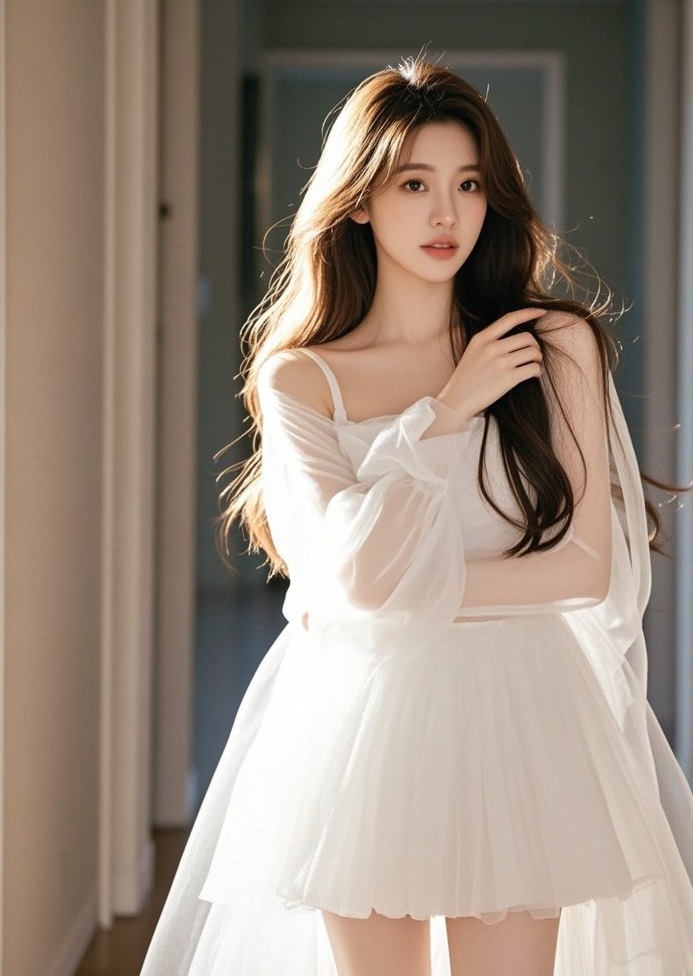 优雅裙装衬绝佳身材 行走的艺术品