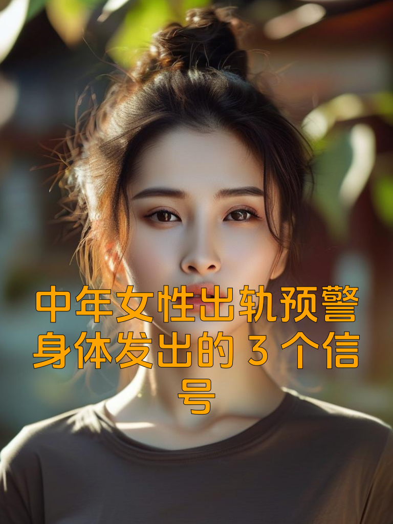 中年女性出轨预警：身体发出的3个信号