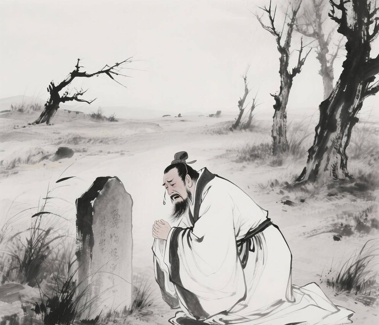 建安七年的秋风里，袁绍病逝邺城。两年后曹操踏破袁氏老巢，却在废墟中俯身垂泪。
曹