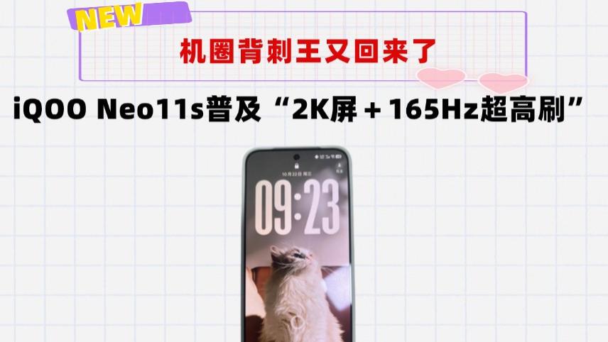 升级9000mAh＋165Hz超高刷！背刺王iQOO Neo11s来了