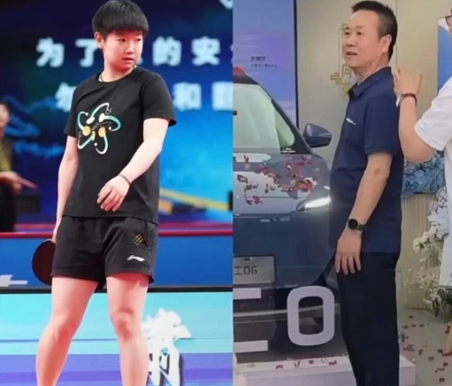 看高女士照片觉得莎莎像妈妈，看爸爸照片又觉得也像爸爸，反正莎莎会长，全是挑优点长