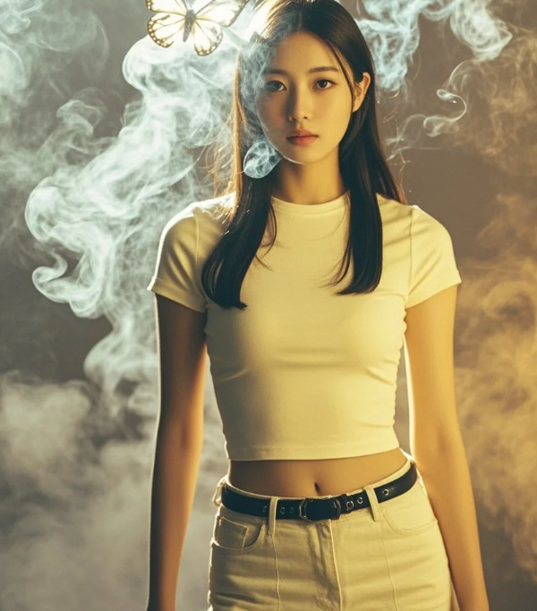图书馆偶遇的惊艳 朦胧中更显好身材