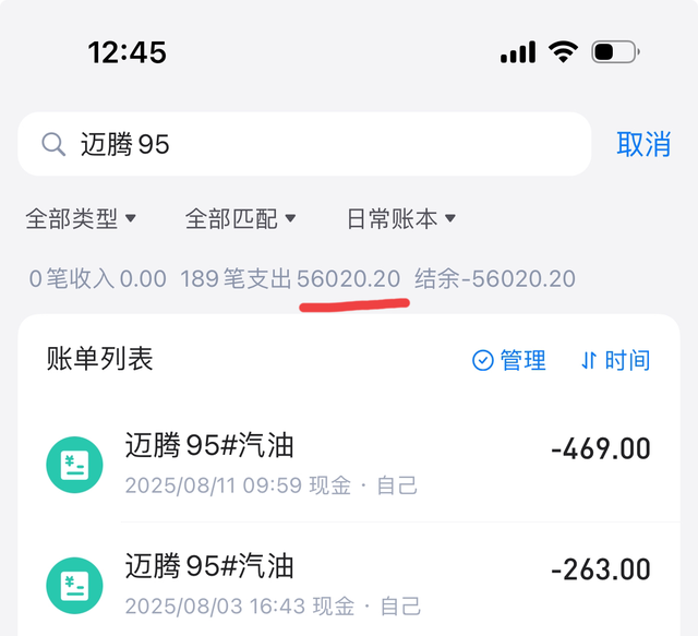 超长用车时段油耗统计
到现在已经7年多时间，开的不算多，每一笔加油费用记录在册，