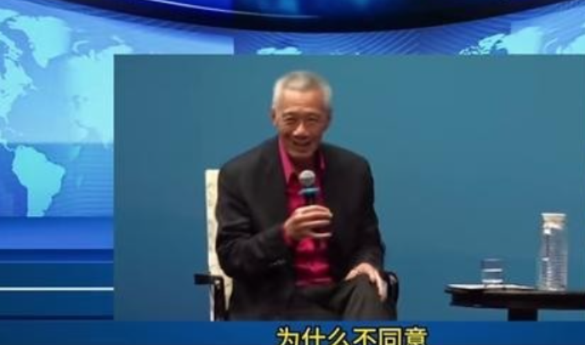 对新加坡不能心慈手软。新加坡前总理李显龙在日前的演讲中说，我们和中国人同宗同祖，