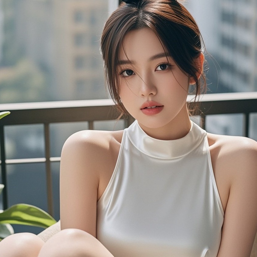 真丝轻覆美人身，摇曳生姿勾心魂