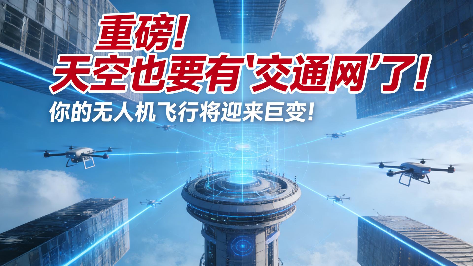 重磅！天空也要有“交通网”了！你的无人机飞行将迎来巨变！