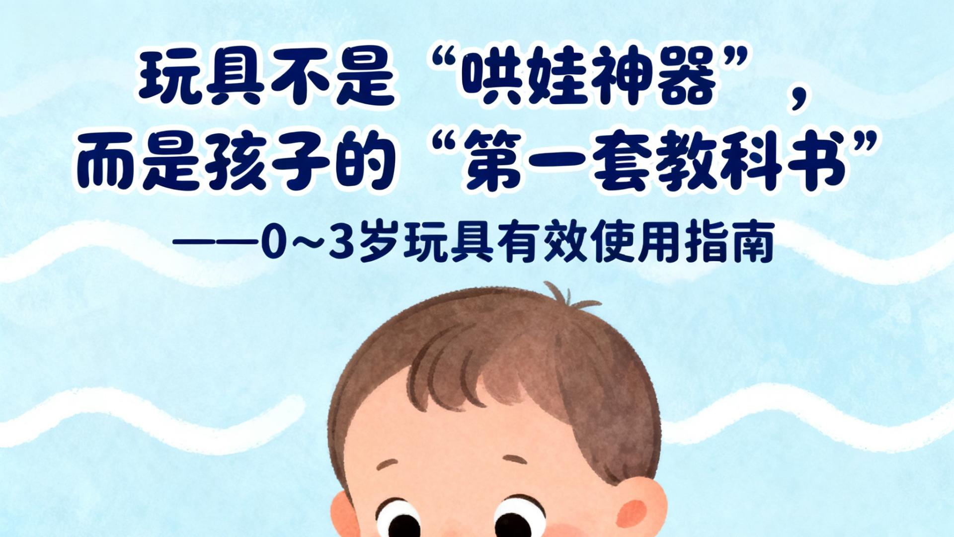 玩具不是“哄娃神器”，而是孩子的“第一套教科书”——0～3岁玩具有效使用指南