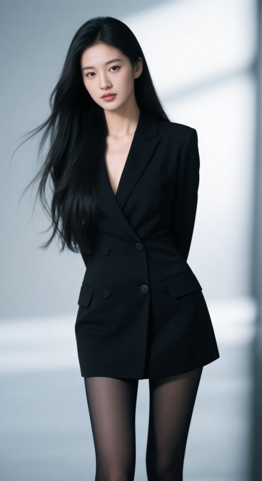 美腿黑丝尽显时尚风情美女写真