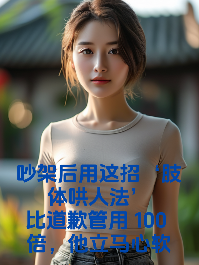 吵架后用这招‘肢体哄人法’，比道歉管用100倍，他立马心软