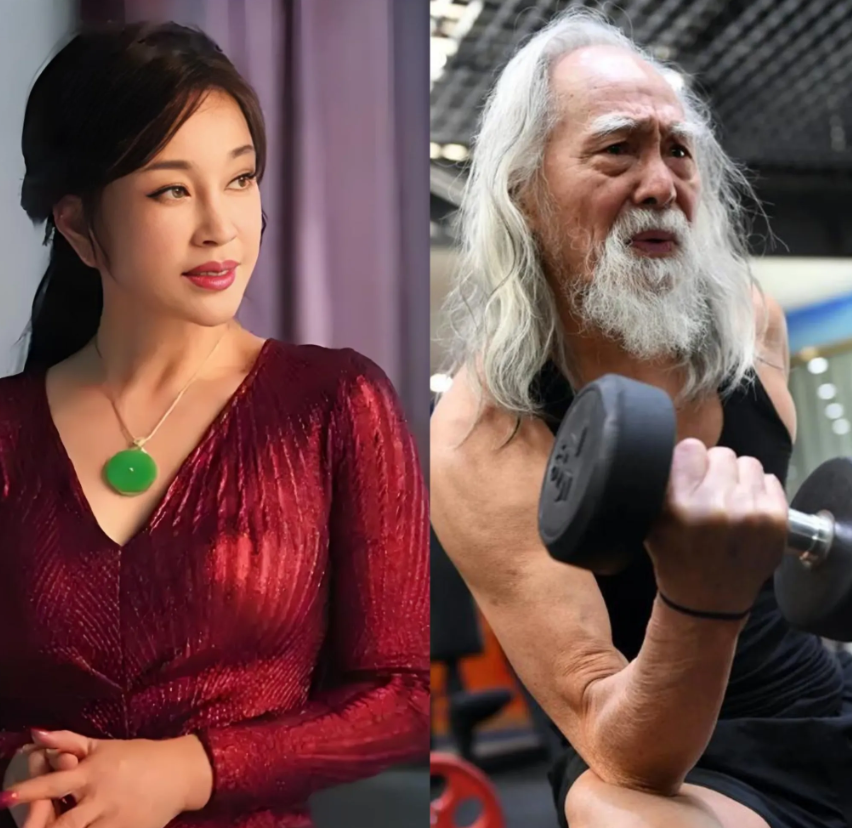 左边，74岁的刘晓庆，每天8000步不落，凉水澡洗得精神爽；
右边，88岁的王德