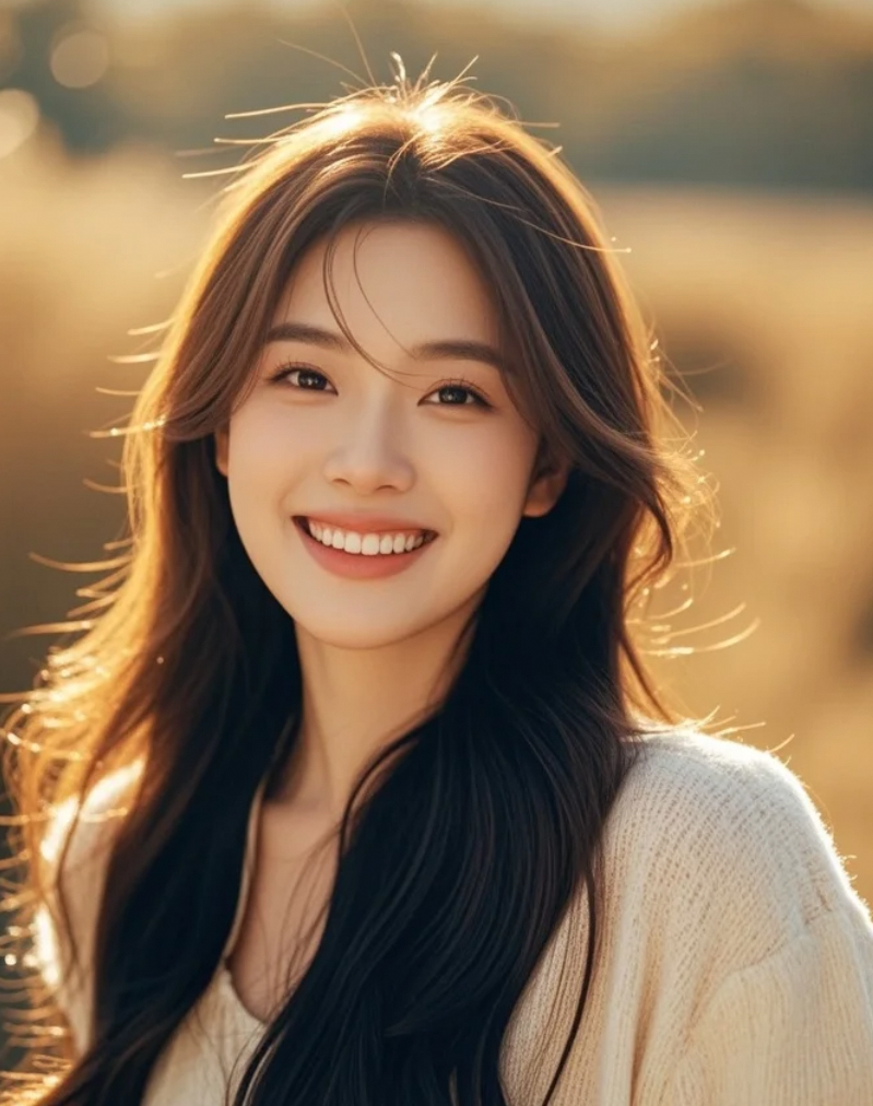 发丝在光中飞舞，轮廓被温柔勾勒——这才是“氛围感”的天花板！