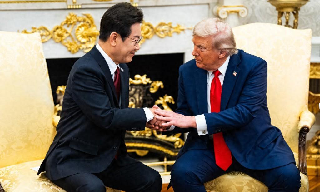 戴高帽攻势大获成功，特朗普邀请结伴访华，李在明保住难得的体面
当地时间2025年