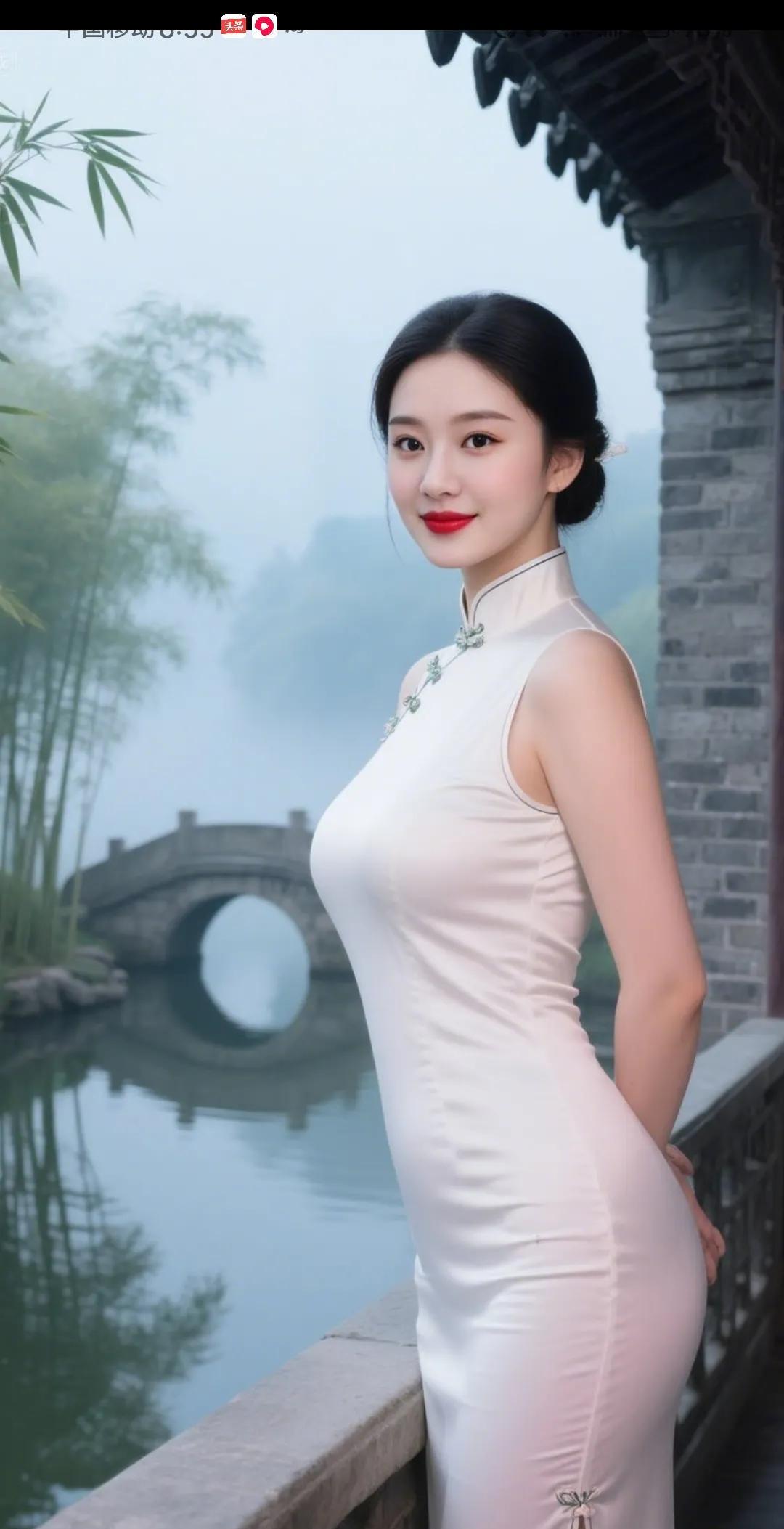 #韵美诗词分享##头号创作者激励计划# 
《清平乐·旗袍雅韵》/马进鹏
烟轻雾绕