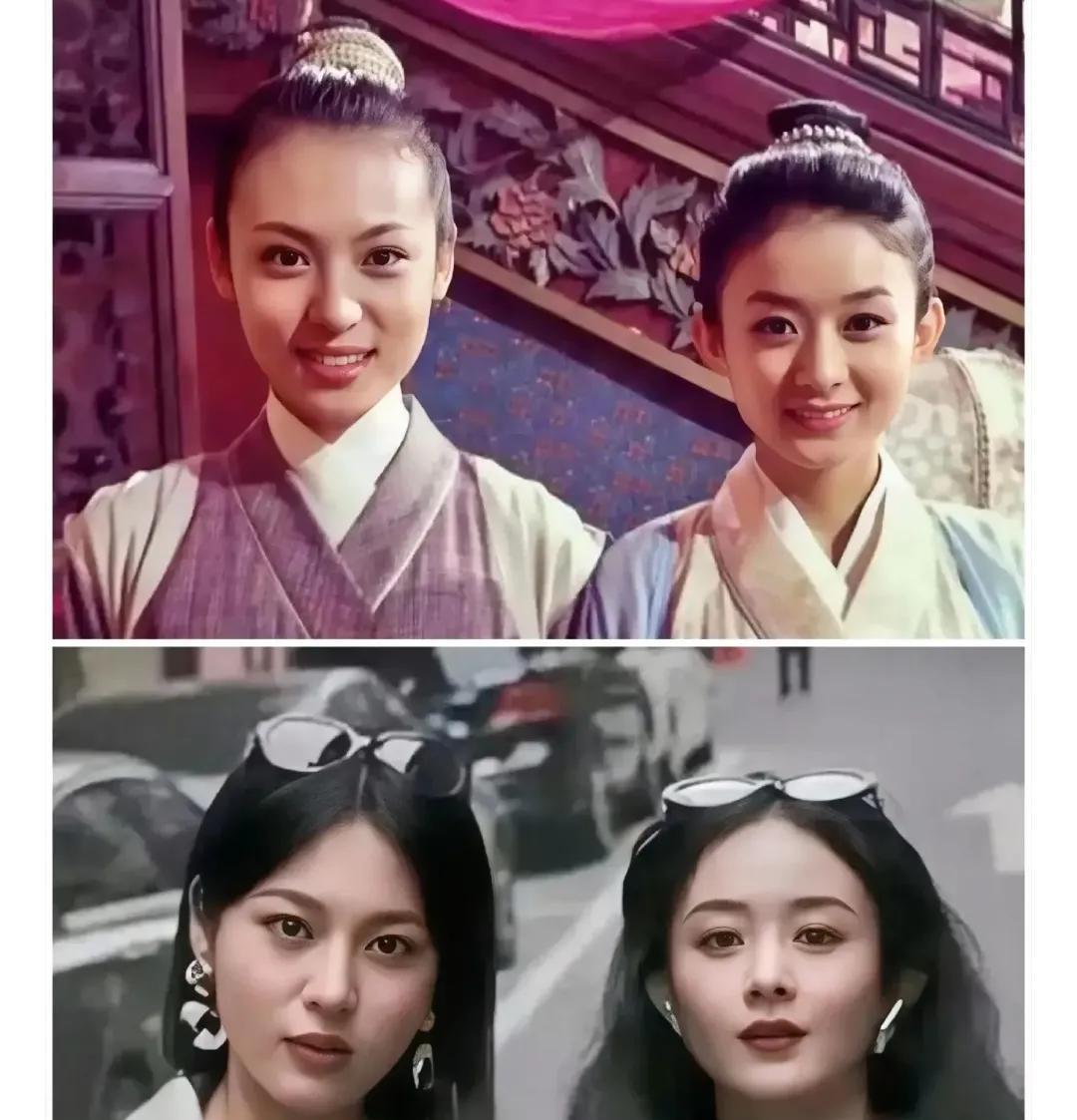 周放回忆，09年拍《新还珠格格》时结识，一个演晴儿，一个演柳红。那时都是没助理、