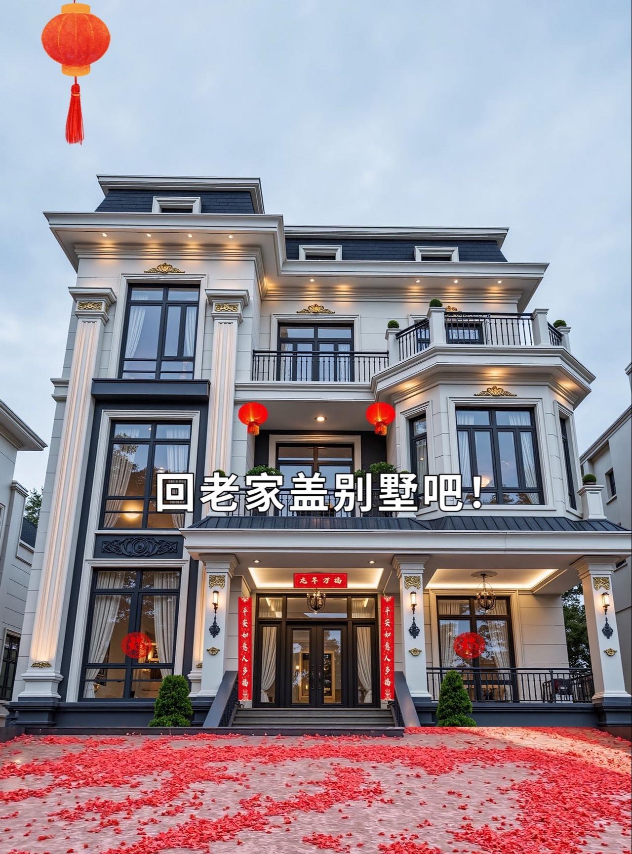 回老家盖房子吧！#建房说 #农村三层别墅