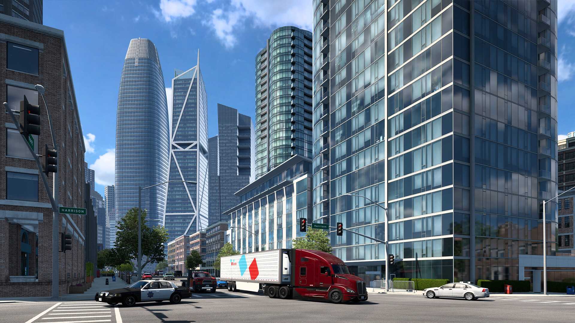 《美国卡车模拟》全DLC中文版，沉浸式模拟运输类游戏