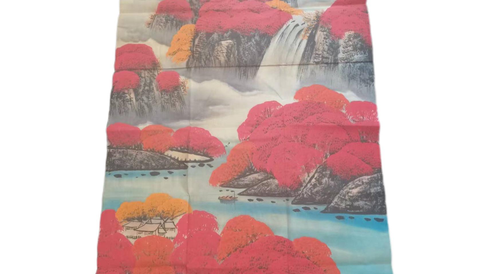 2090-李可染《鸿运当头》：山水间的红色颂歌，解码艺术与时代的基因