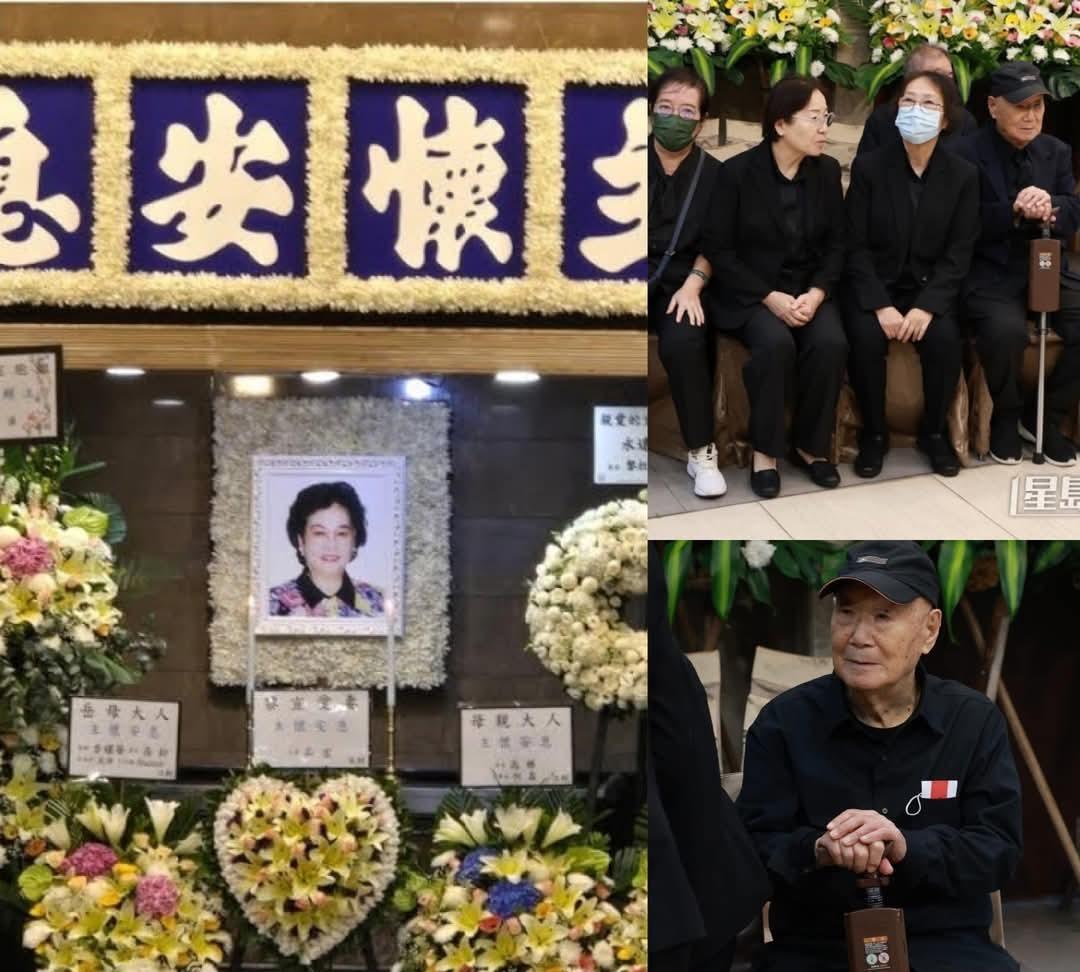 中国香港艺人黎宣设灵
黎宣丈夫在台风桦加沙袭港下坚持到场送别爱妻， 多名子女罕见