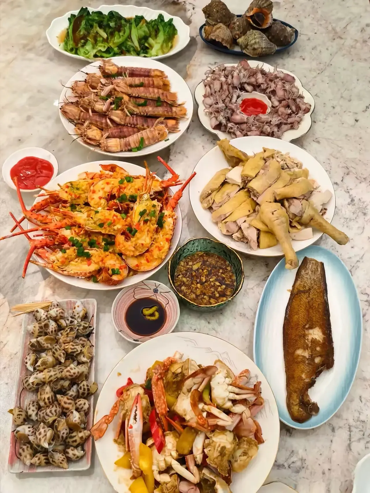 这一桌看似清淡，但一点也不简单