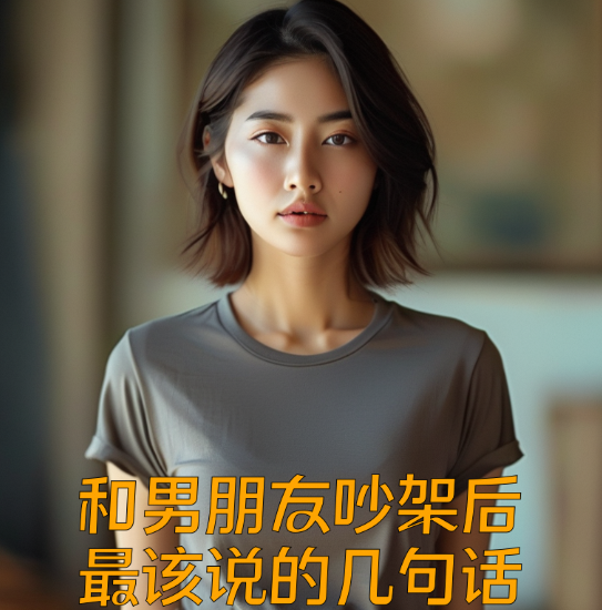 和男朋友吵架后，最该说的几句话