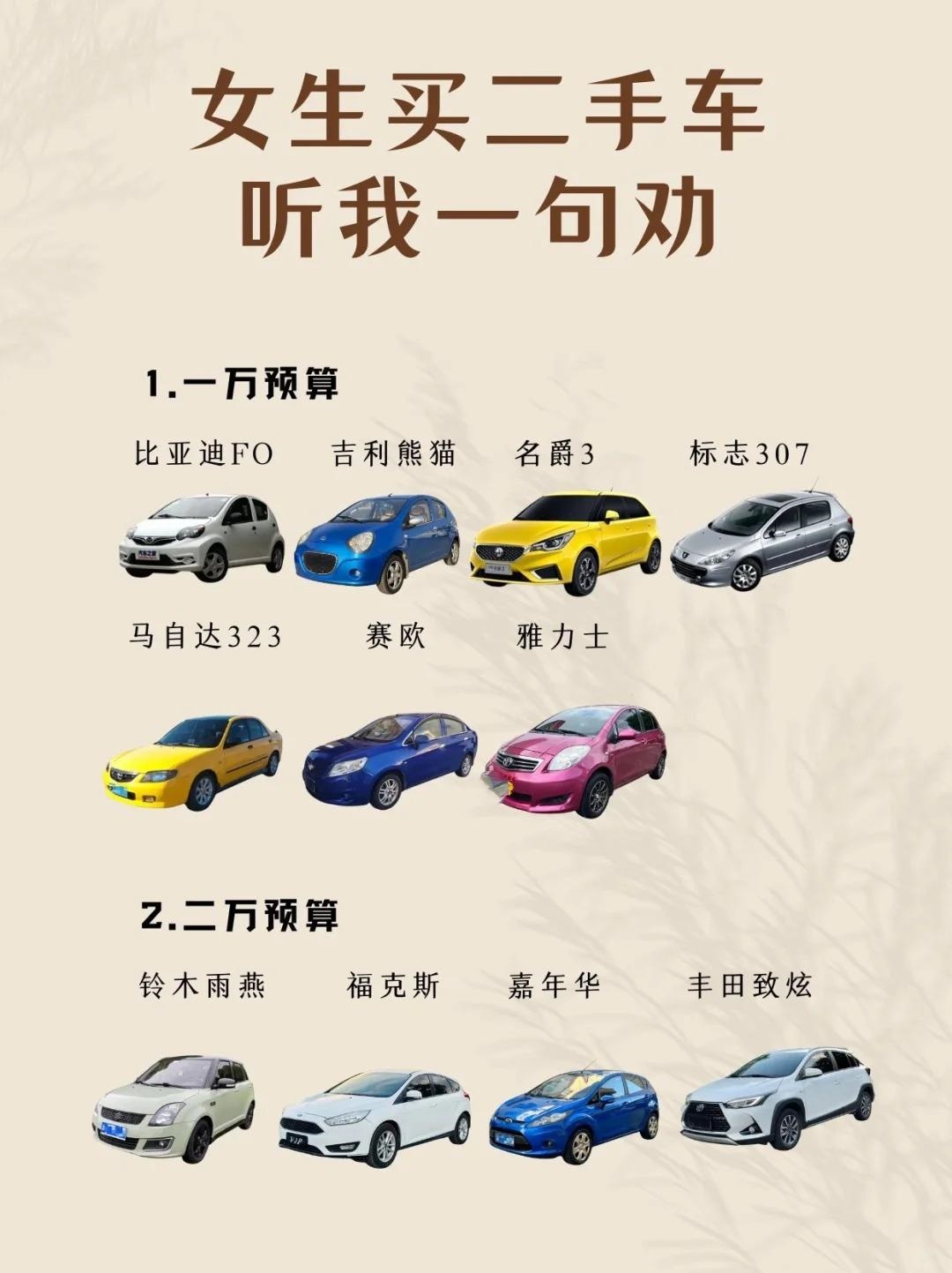 女生买二手车干货