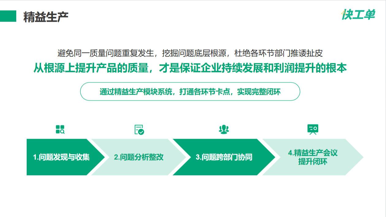 “快工单精益生产”的功能和价值