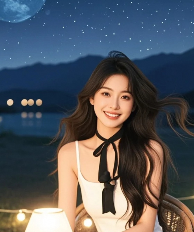 一个人的深夜探险，她比风景更耀眼