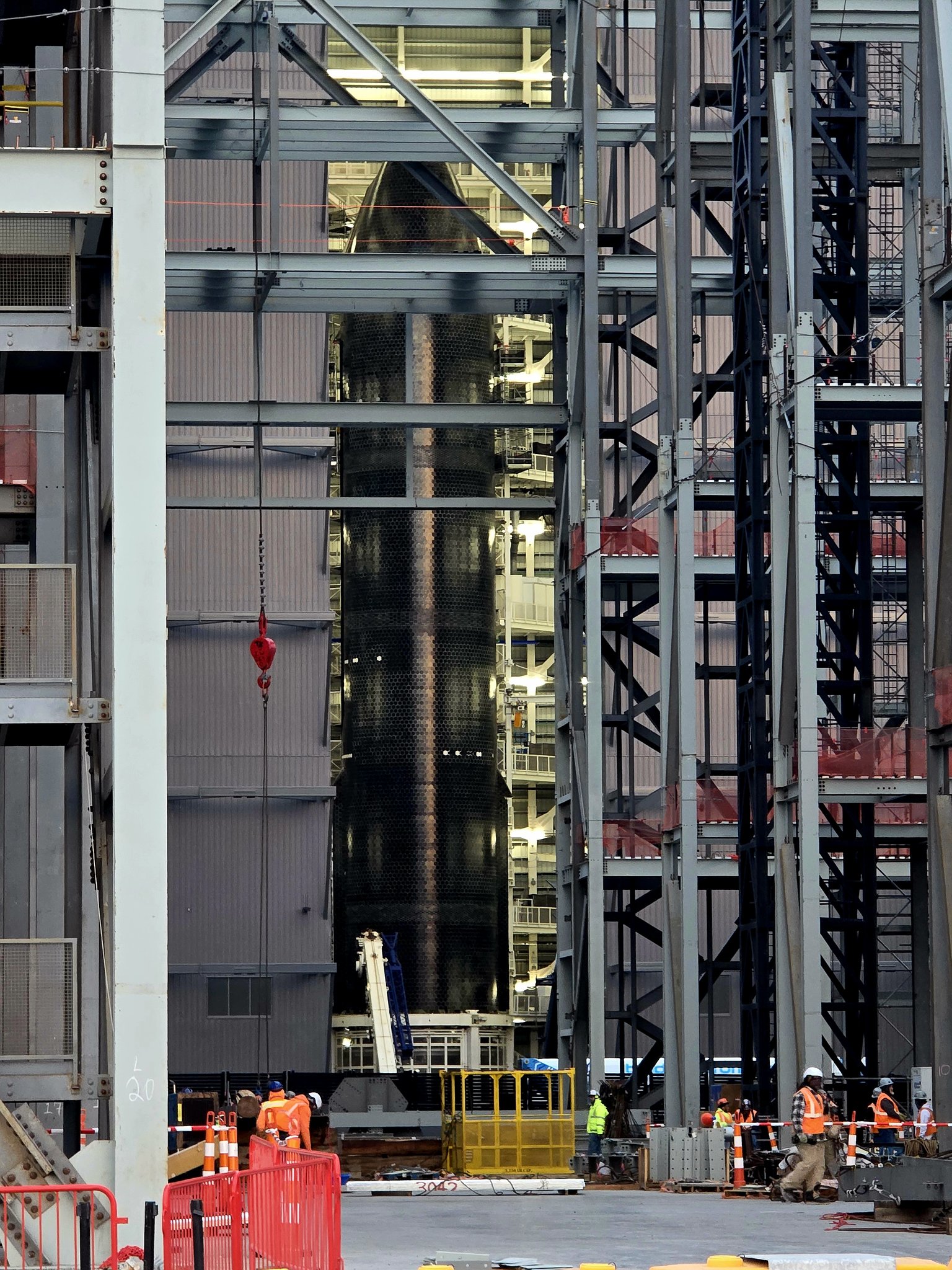 星舰S39的脚手架已经拆除了