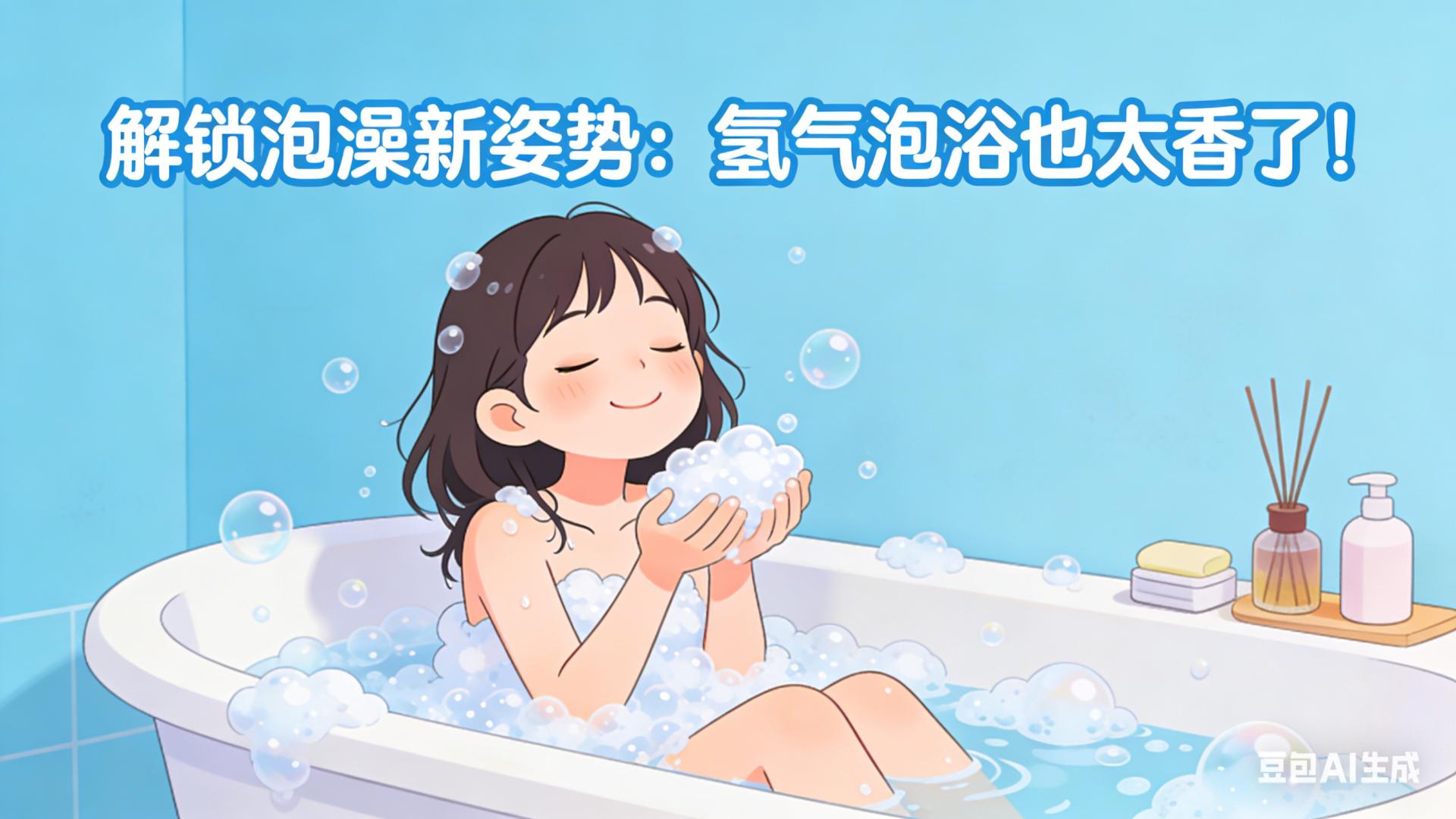 解锁泡澡新姿势：氢气泡浴也太香了！