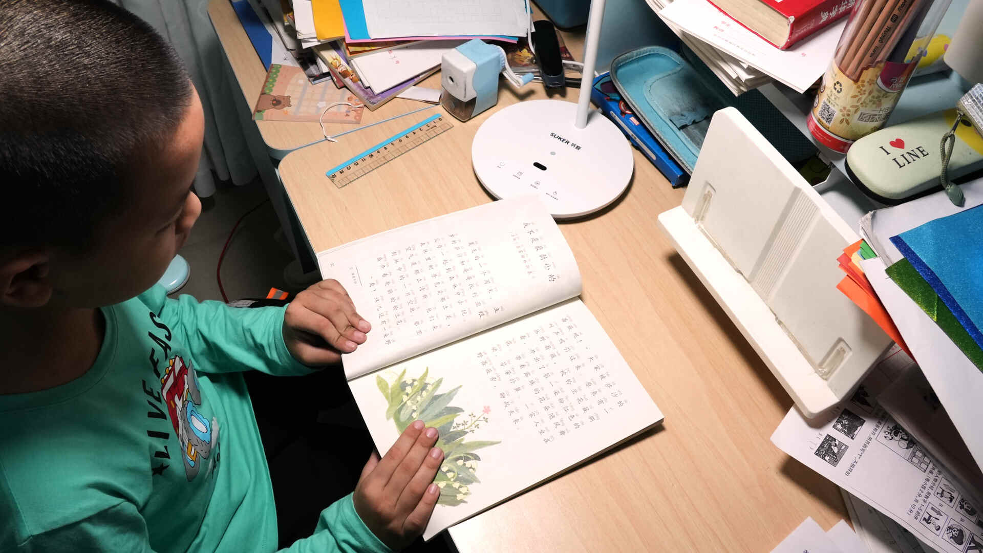 手势操控，超高显色 - 书客L1台灯