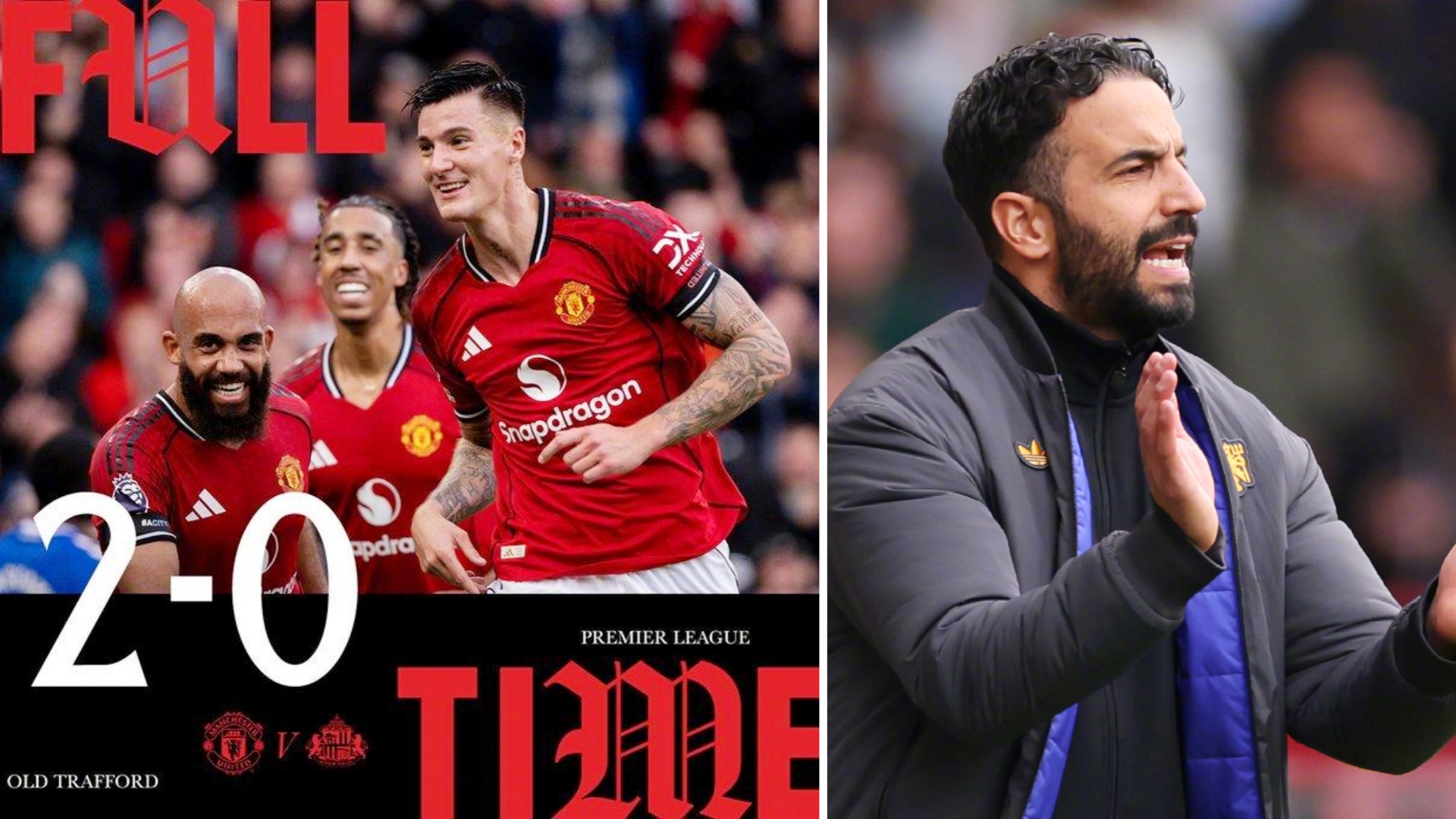 英超：曼联主场2-0击败桑德兰，迎来赛季第三胜。
芒姆伯莫助攻芒特破门，舍什科再